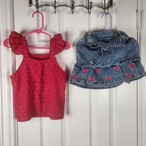 Shein skirt set size 4y